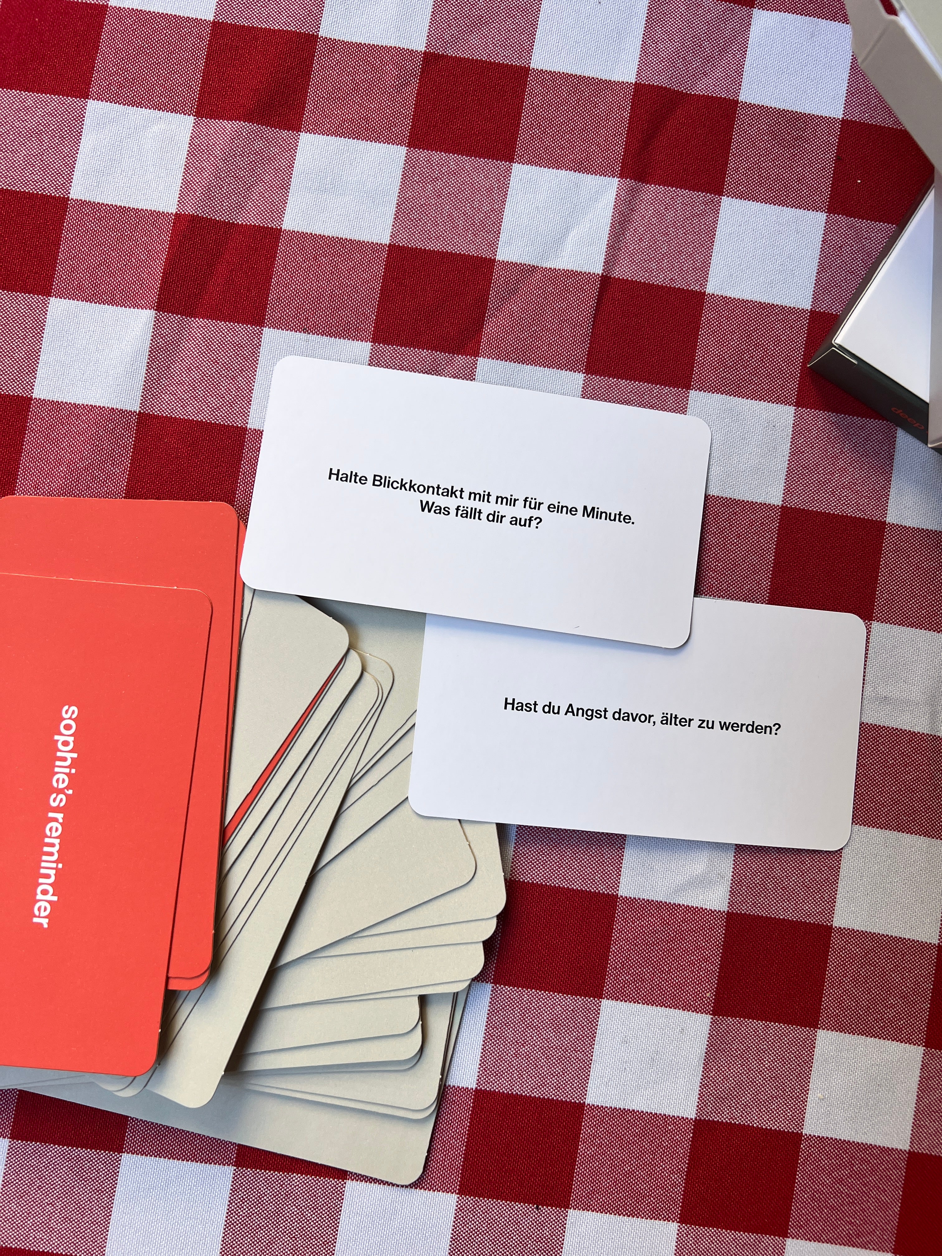 the deeptalk Kartenspiel