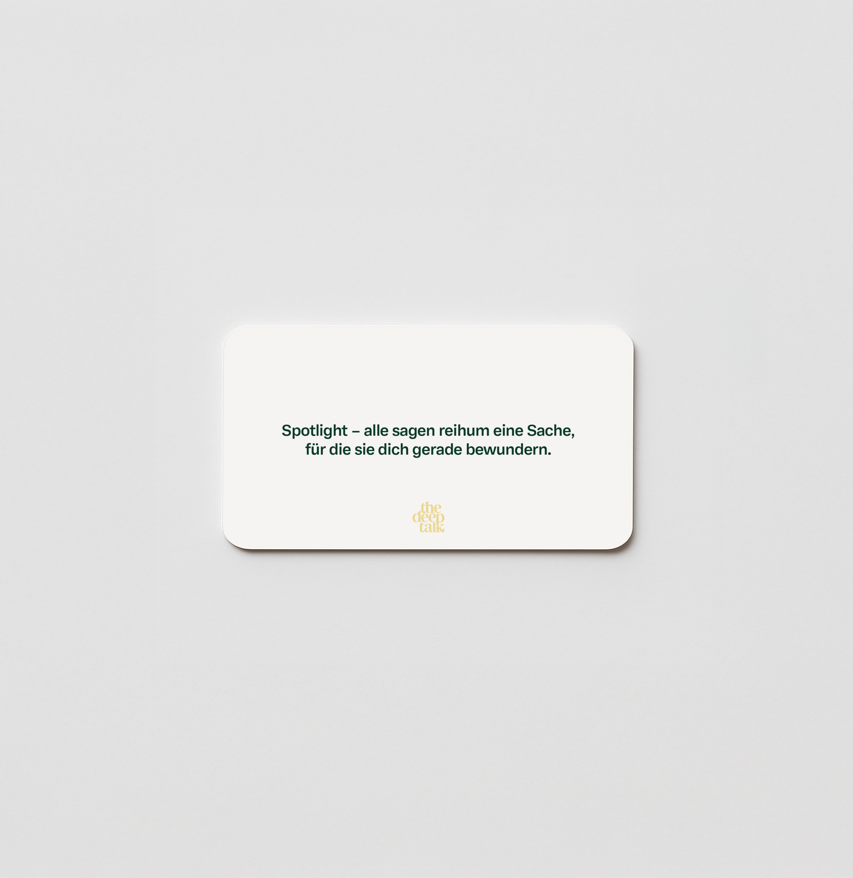 Friends Edition- Mache aus Small Talk Deep Talk.